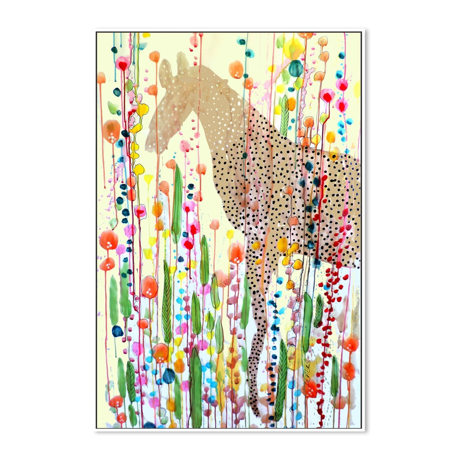 wall-art-print-canvas-poster-framed-Bonheur Est Dans Le Pré , By Sylvie Demers-5