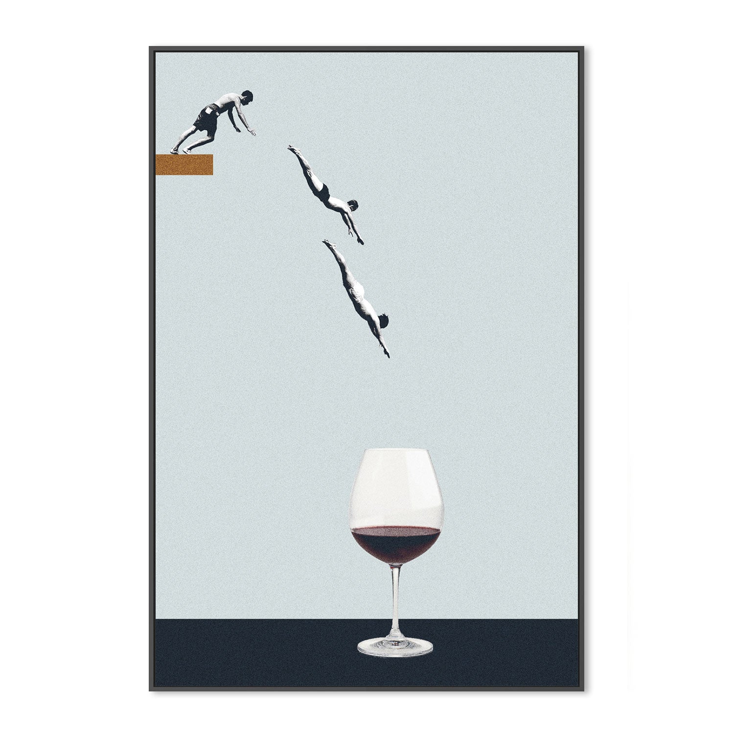 wall-art-print-canvas-poster-framed-Boozy Dive-GIOIA-WALL-ART