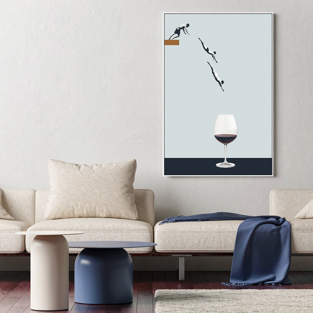 wall-art-print-canvas-poster-framed-Boozy Dive-GIOIA-WALL-ART