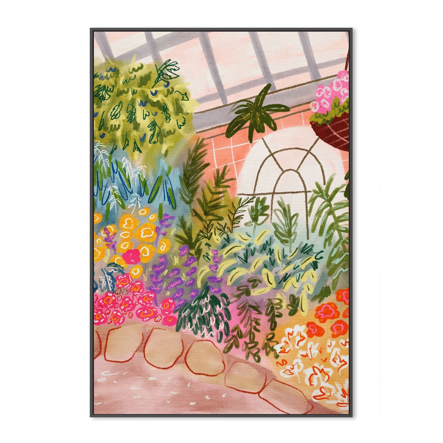 wall-art-print-canvas-poster-framed-Botanical Garden , By Kartika Paramita-3