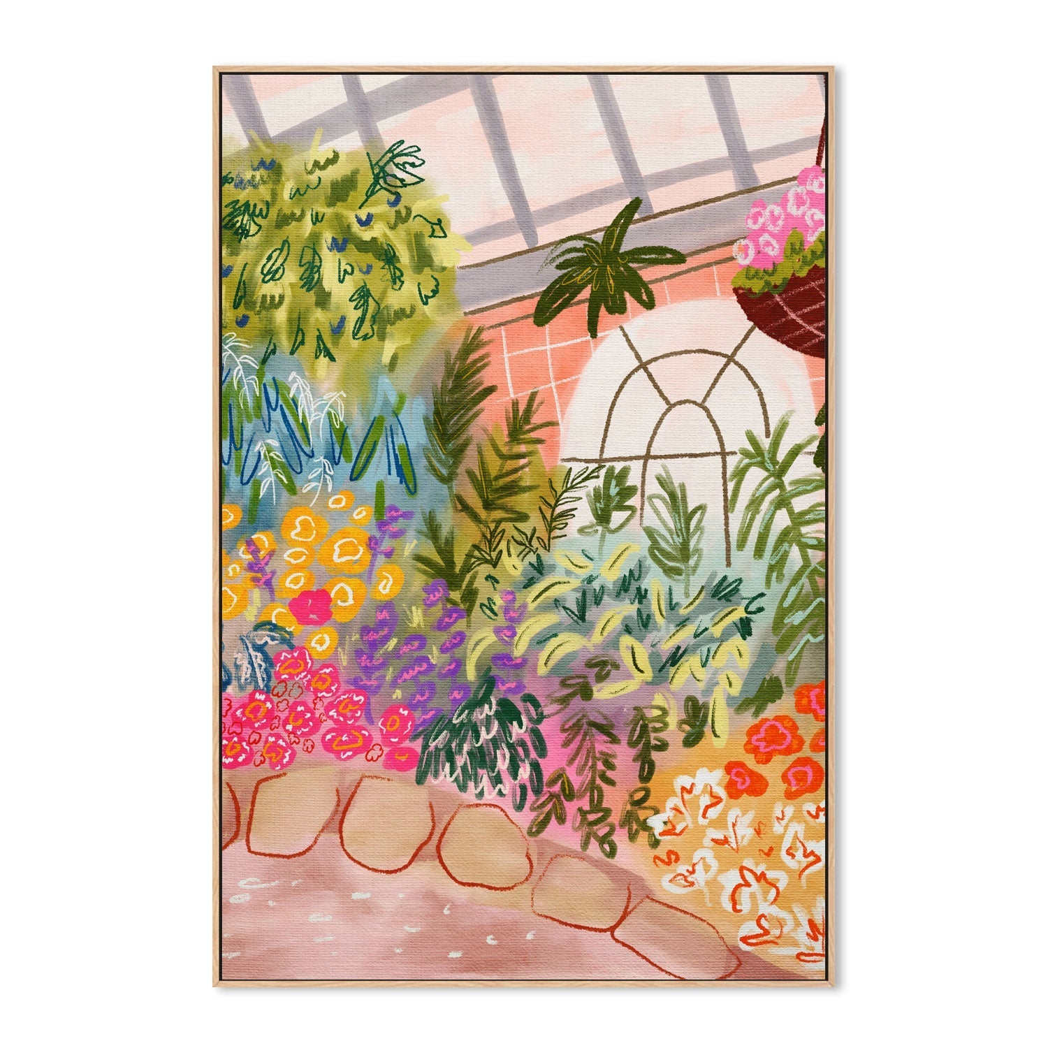 wall-art-print-canvas-poster-framed-Botanical Garden , By Kartika Paramita-4