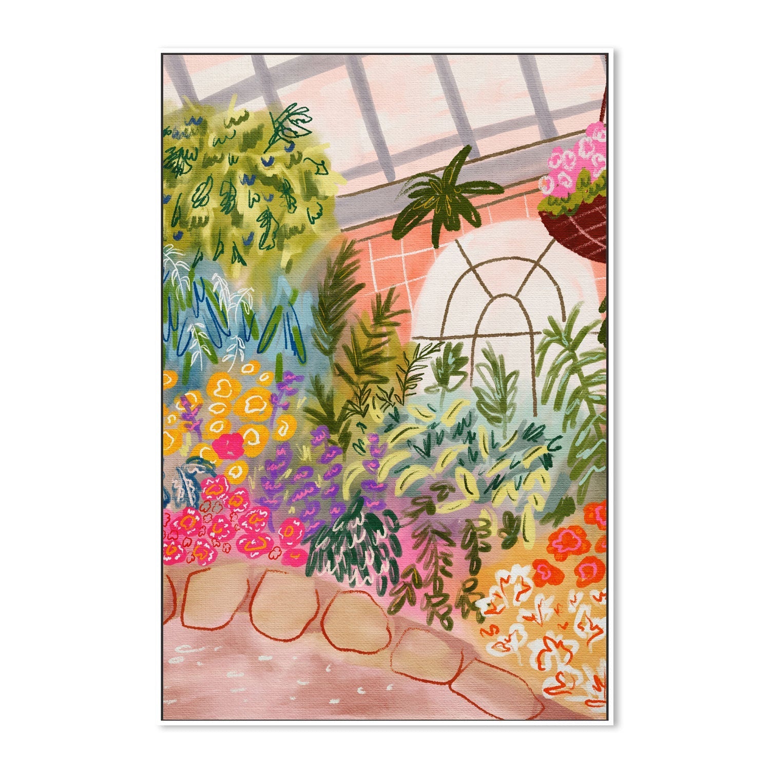 wall-art-print-canvas-poster-framed-Botanical Garden , By Kartika Paramita-6