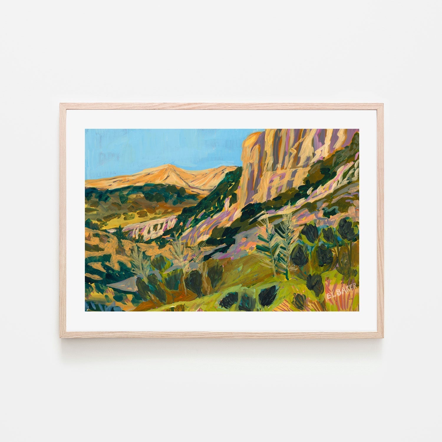 wall-art-print-canvas-poster-framed-Bottom Of The Mountain , By Eleanor Baker-6