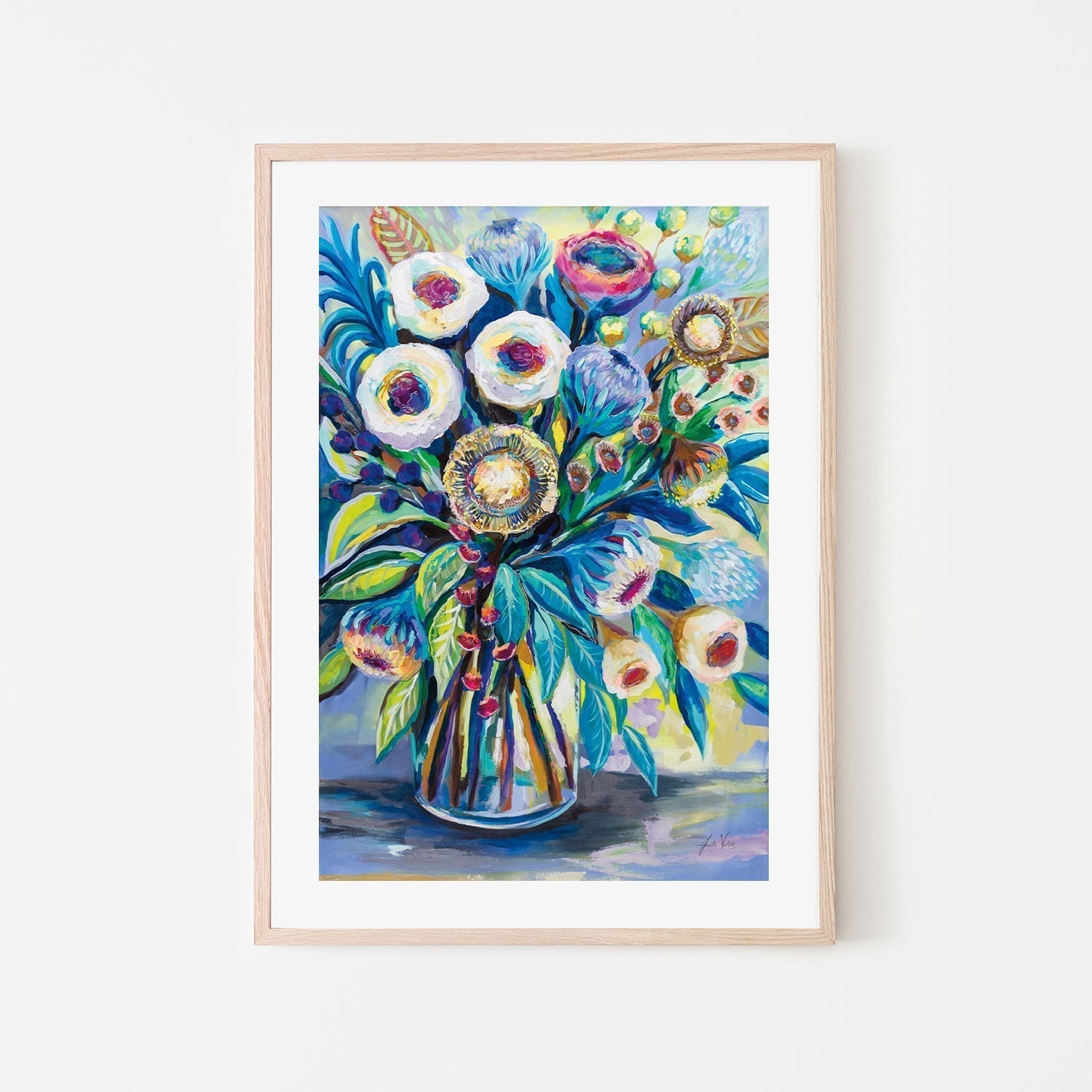 wall-art-print-canvas-poster-framed-Bountiful Bouquet-by-Jeanette Vertentes-Gioia Wall Art