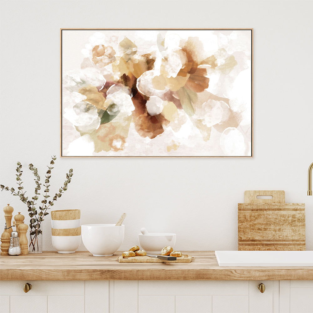 wall-art-print-canvas-poster-framed-Bouquet Beige-by-Dear Musketeer Studio-Gioia Wall Art