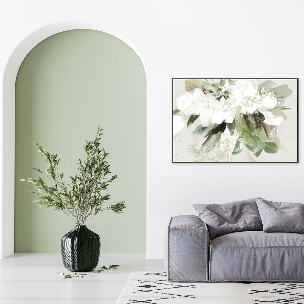 wall-art-print-canvas-poster-framed-Bouquet Green-by-Dear Musketeer Studio-Gioia Wall Art