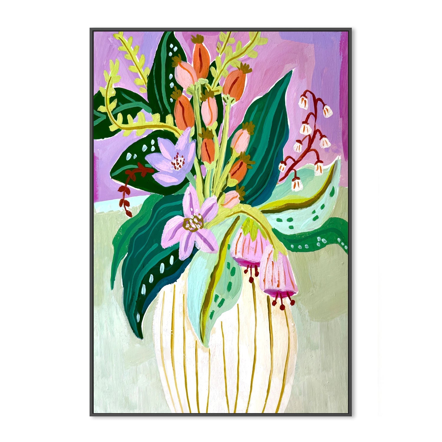 wall-art-print-canvas-poster-framed-Bouquet Of Whimsy , By Kelly Angelovic-3