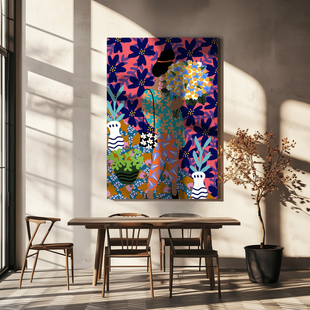 wall-art-print-canvas-poster-framed-Bouquet Woman , By Rafaela Mascaro-6