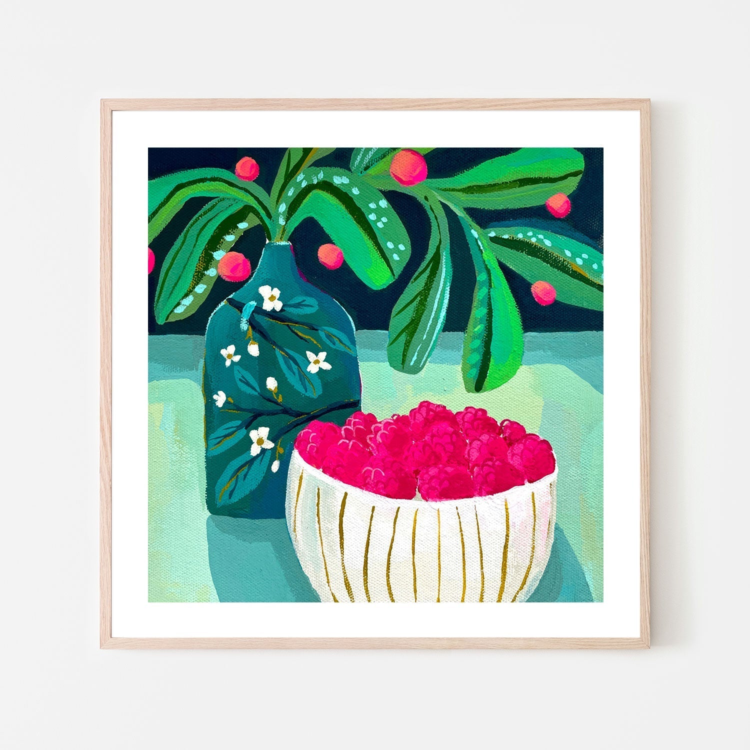 wall-art-print-canvas-poster-framed-Bowl Of Berries , By Kelly Angelovic-6