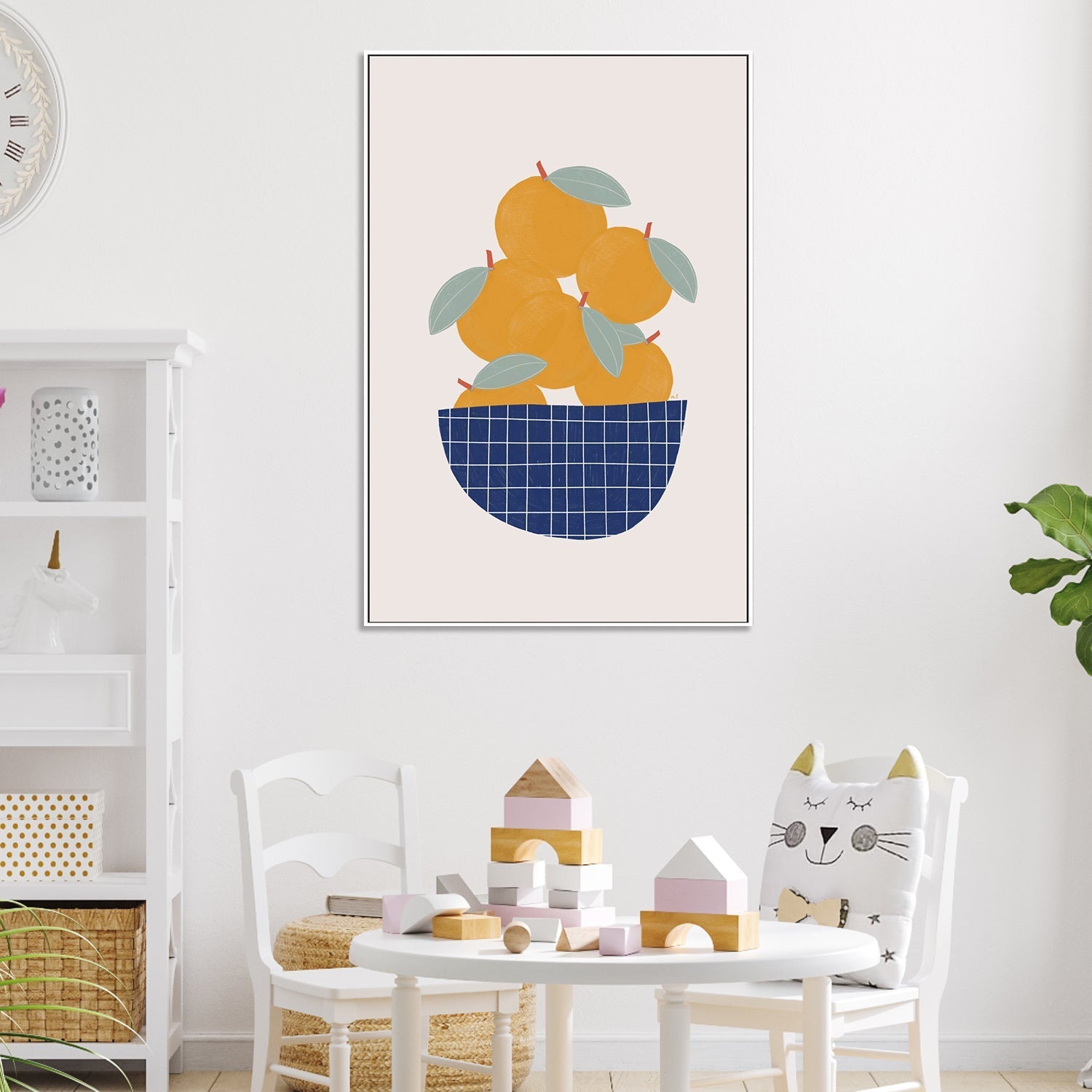 wall-art-print-canvas-poster-framed-Bowl of Oranges , By Menina Lisboa-2