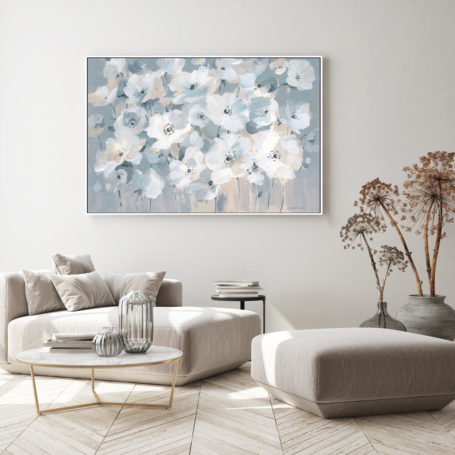 wall-art-print-canvas-poster-framed-Breezy Garden-by-Danhui Nai-Gioia Wall Art