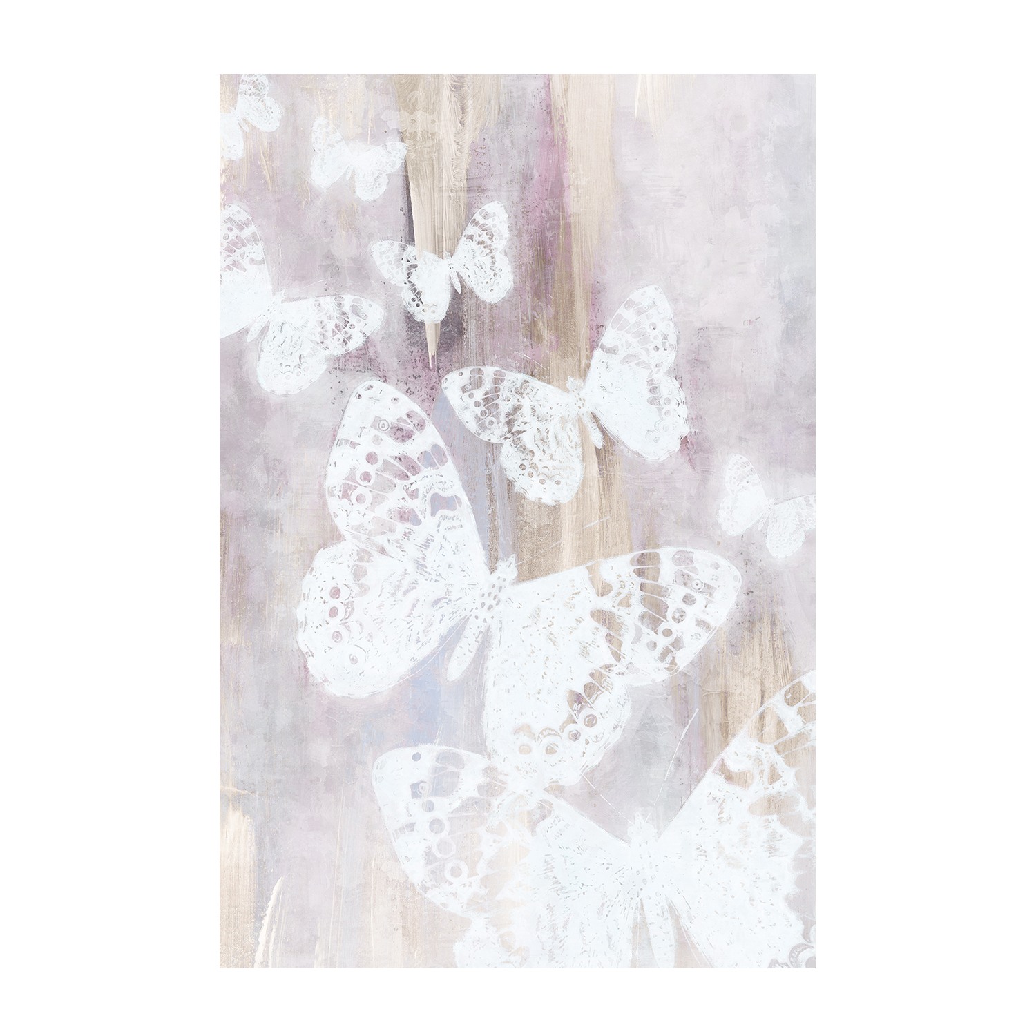 wall-art-print-canvas-poster-framed-Bright White Butterflies, Style A & B, Set Of 2 , By Nina Blue-8