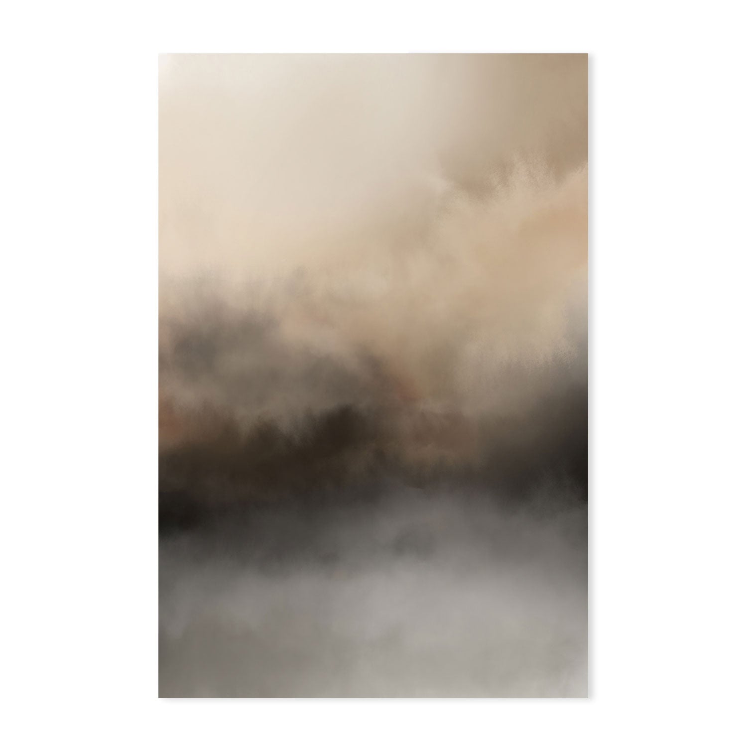 wall-art-print-canvas-poster-framed-Brown Blurred Mountains-GIOIA-WALL-ART