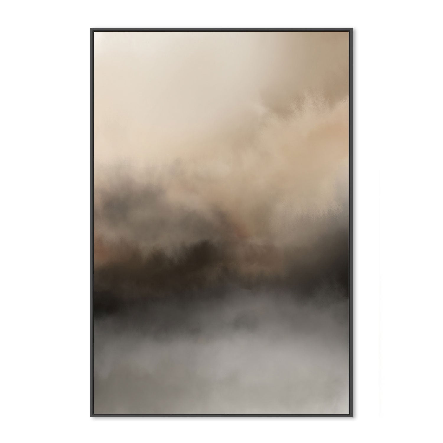 wall-art-print-canvas-poster-framed-Brown Blurred Mountains-GIOIA-WALL-ART