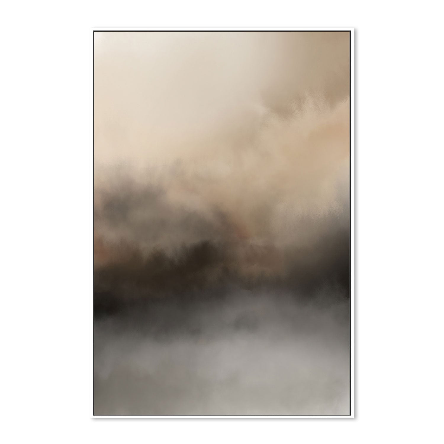 wall-art-print-canvas-poster-framed-Brown Blurred Mountains-GIOIA-WALL-ART