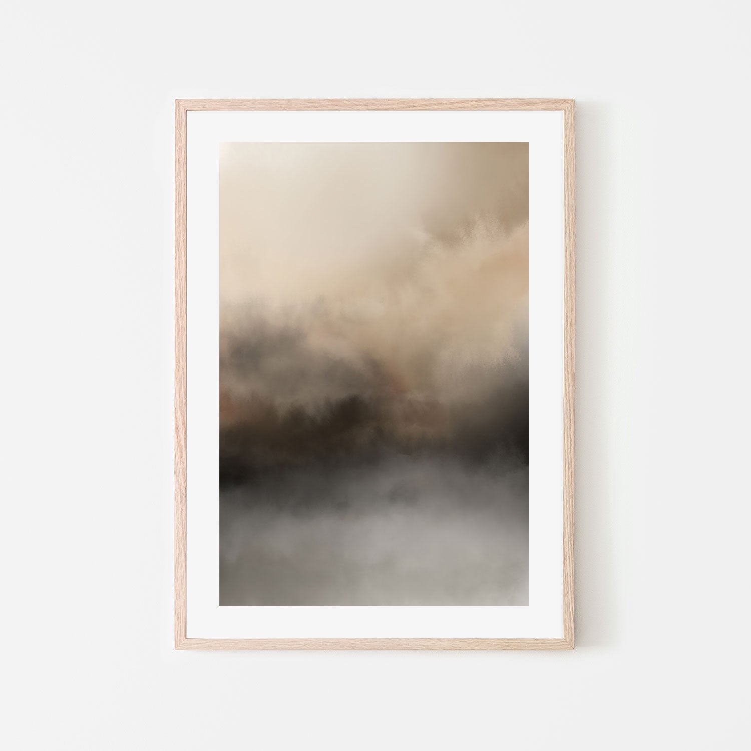 wall-art-print-canvas-poster-framed-Brown Blurred Mountains-GIOIA-WALL-ART