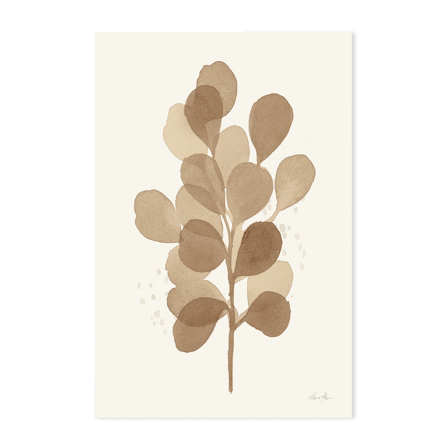 wall-art-print-canvas-poster-framed-Brown Leaves, Style A & B, Set Of 2 , By Laura Horn-GIOIA-WALL-ART