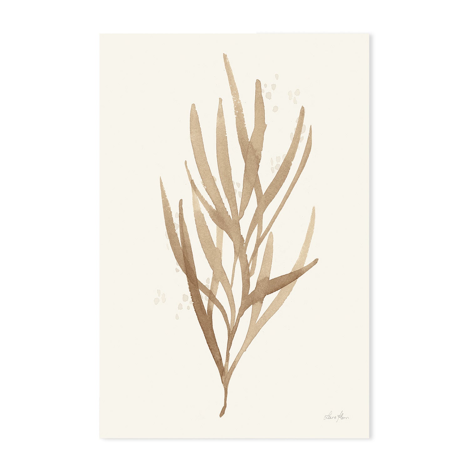 wall-art-print-canvas-poster-framed-Brown Leaves, Style A & B, Set Of 2 , By Laura Horn-GIOIA-WALL-ART