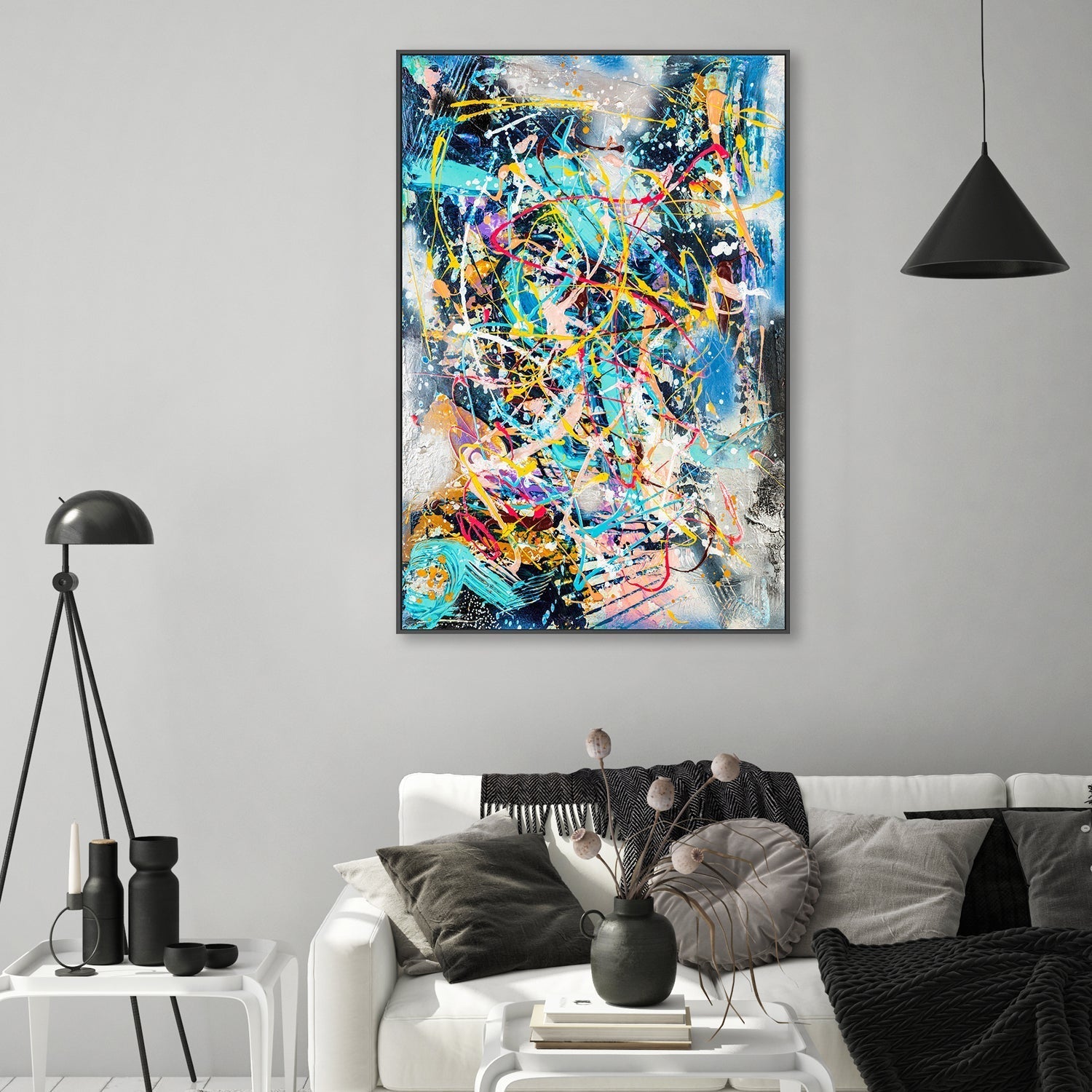 wall-art-print-canvas-poster-framed-Busy Mind , By Lori Burke-GIOIA-WALL-ART