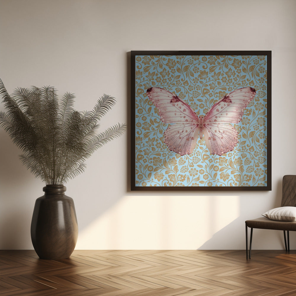 wall-art-print-canvas-poster-framed-Butterfly Pink , By Sue Skellern-2