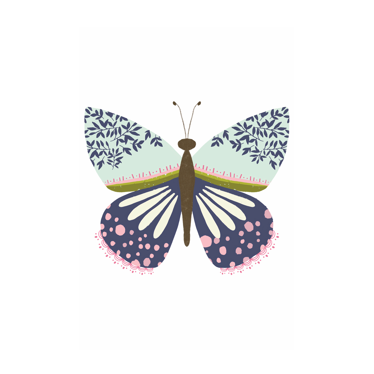 wall-art-print-canvas-poster-framed-Butterfly, Style B , By Lisa Nohren-1