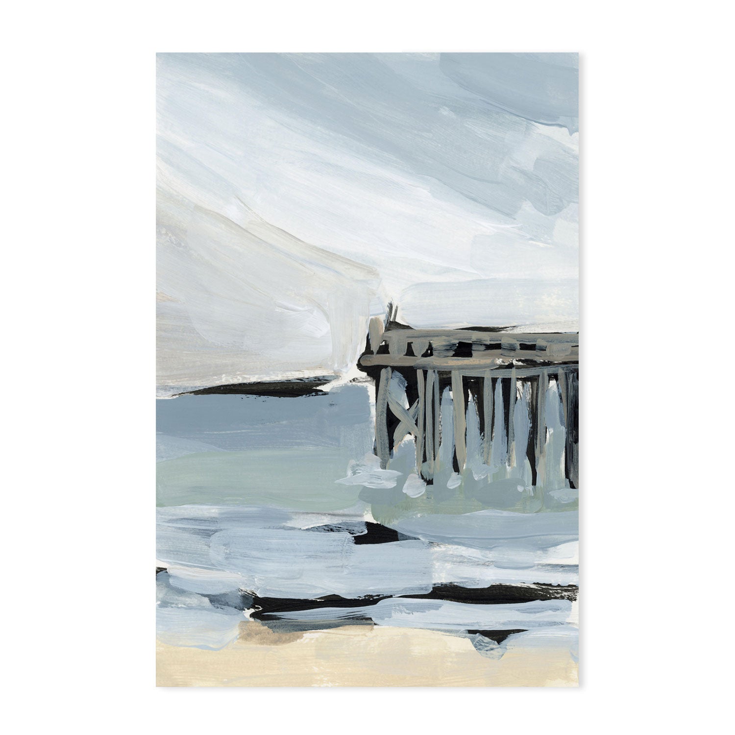 wall-art-print-canvas-poster-framed-By The Sea, Style A-by-Emily Wood-Gioia Wall Art