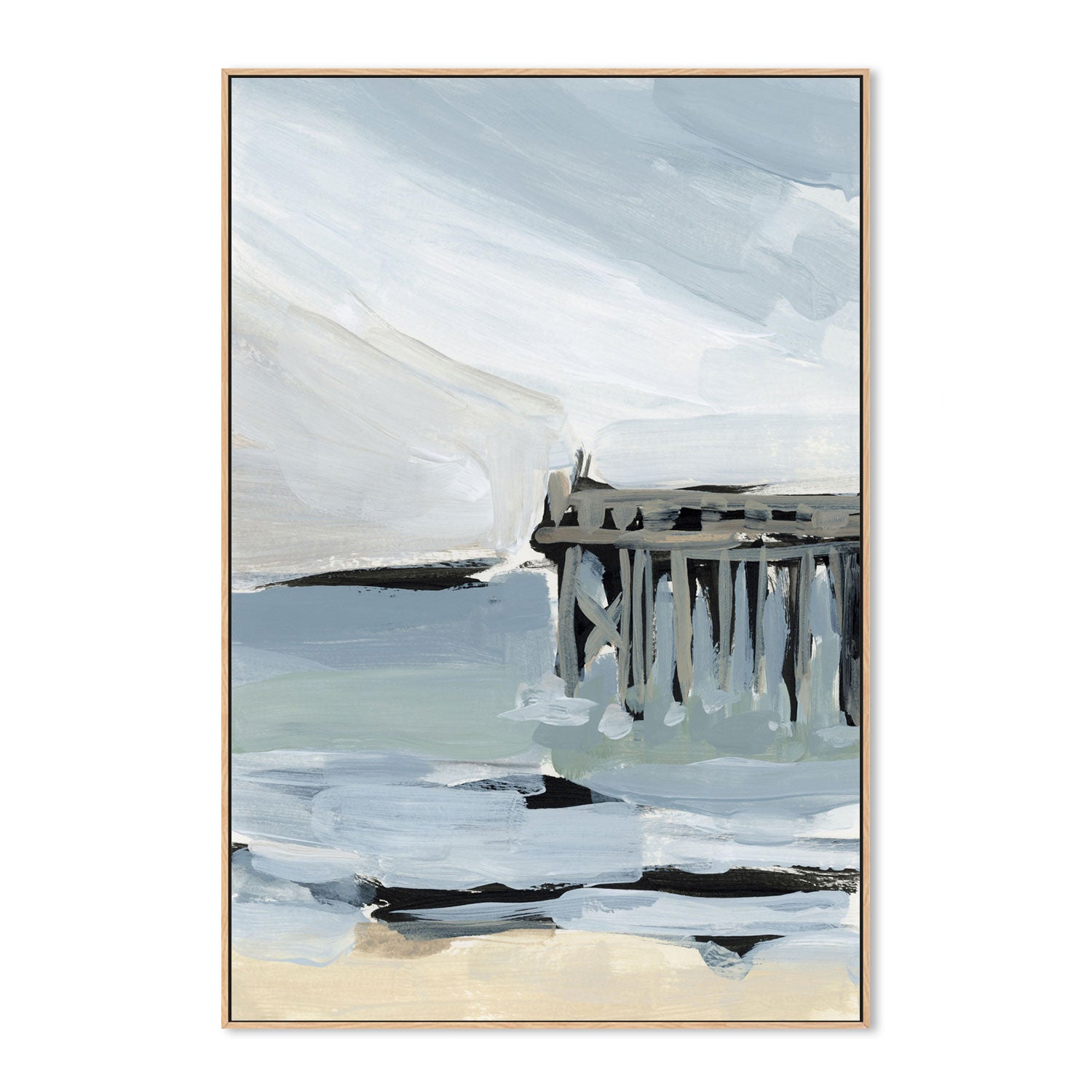 wall-art-print-canvas-poster-framed-By The Sea, Style A-by-Emily Wood-Gioia Wall Art