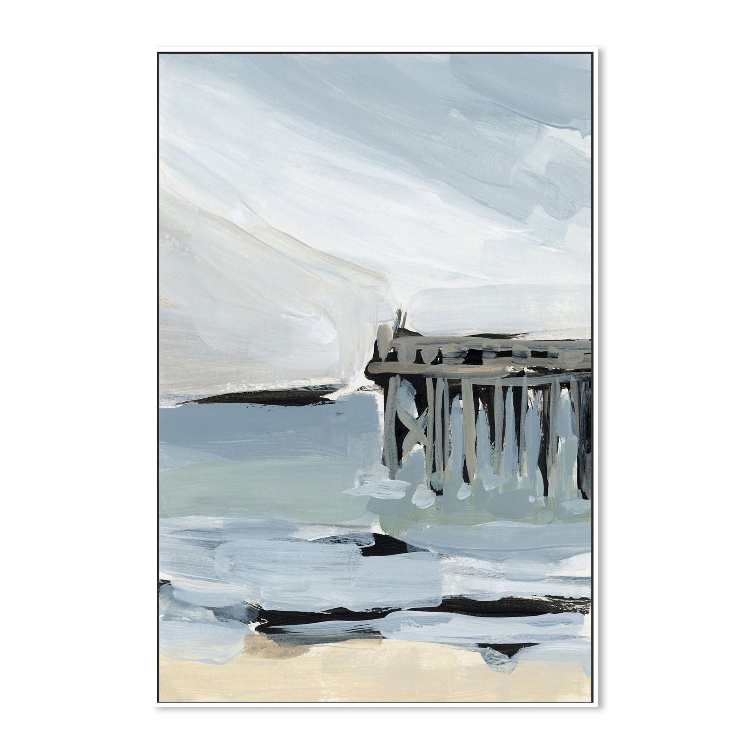 wall-art-print-canvas-poster-framed-By The Sea, Style A-by-Emily Wood-Gioia Wall Art