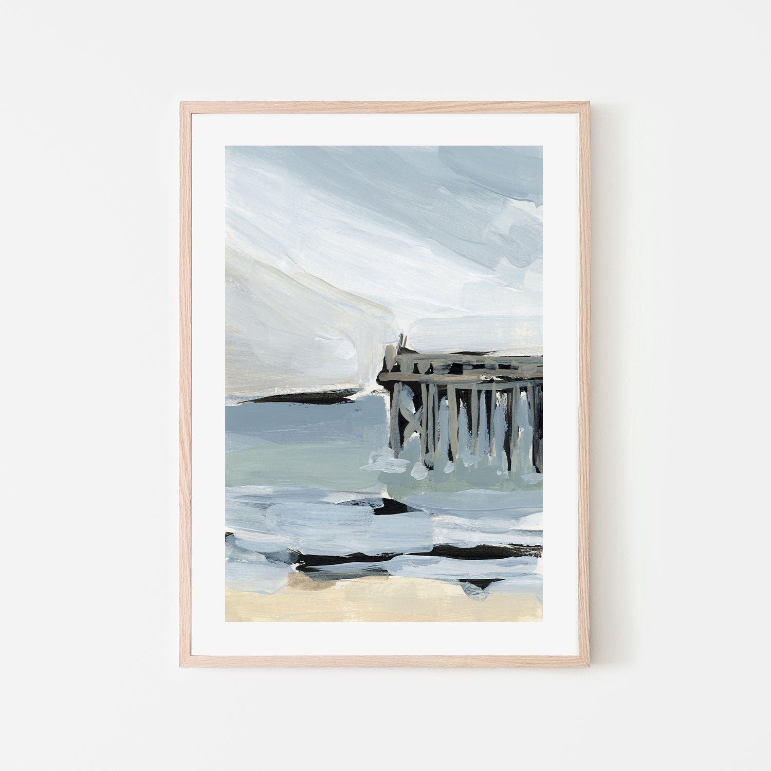 wall-art-print-canvas-poster-framed-By The Sea, Style A-by-Emily Wood-Gioia Wall Art