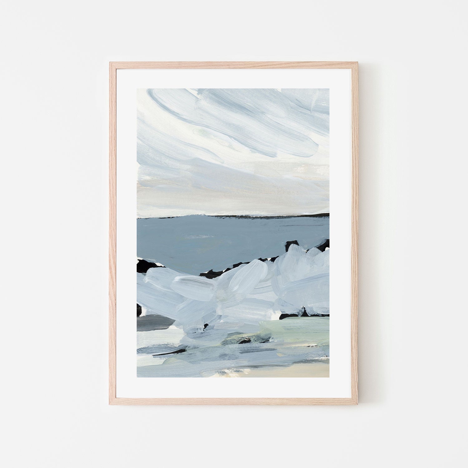 wall-art-print-canvas-poster-framed-By The Sea, Style D-by-Emily Wood-Gioia Wall Art