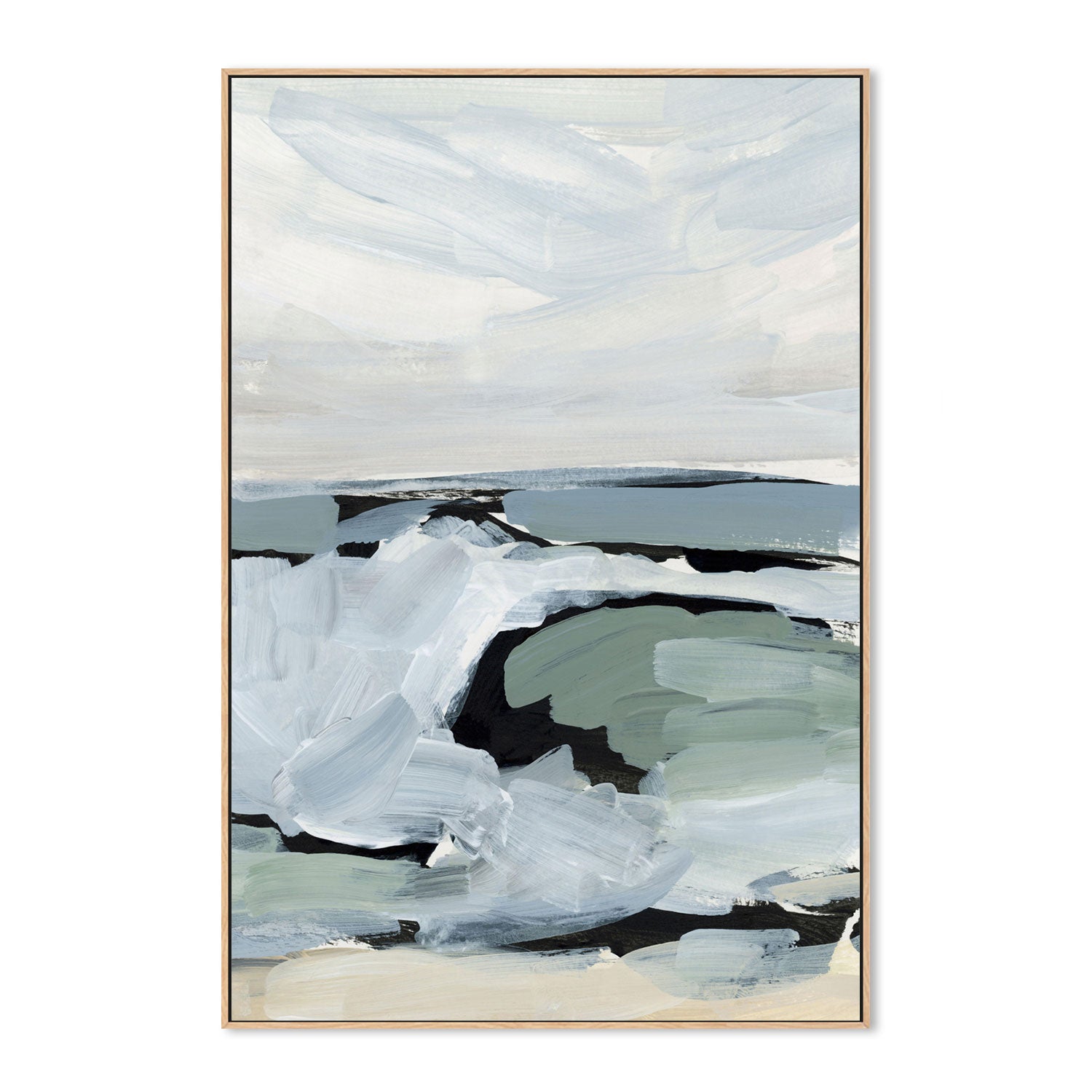 wall-art-print-canvas-poster-framed-By The Sea, Style E-by-Emily Wood-Gioia Wall Art