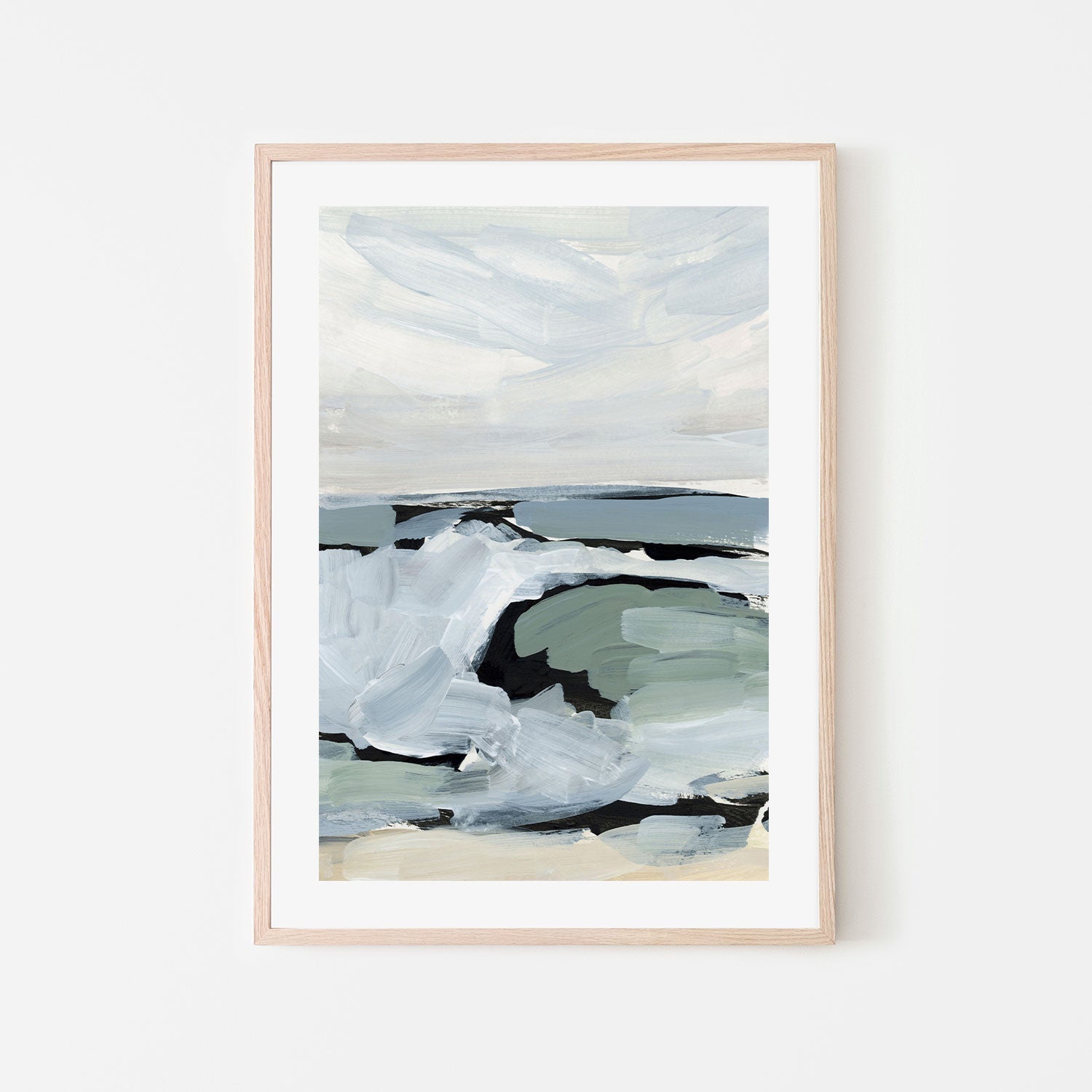 wall-art-print-canvas-poster-framed-By The Sea, Style E-by-Emily Wood-Gioia Wall Art