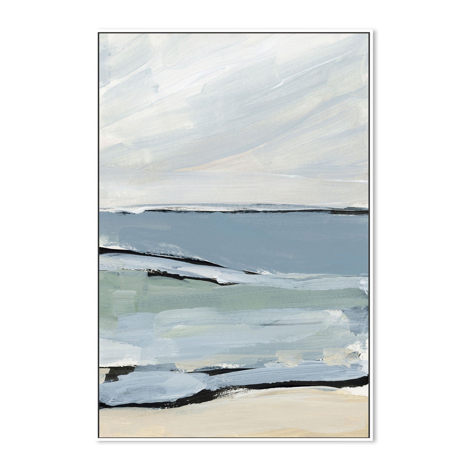 wall-art-print-canvas-poster-framed-By The Sea, Style F-by-Emily Wood-Gioia Wall Art