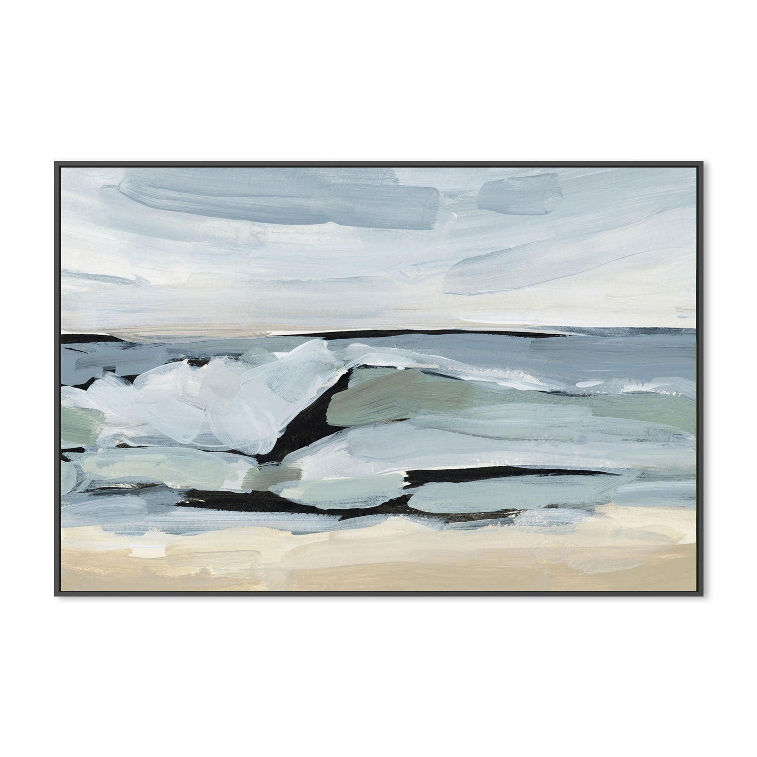 wall-art-print-canvas-poster-framed-By The Sea, Style H-by-Emily Wood-Gioia Wall Art