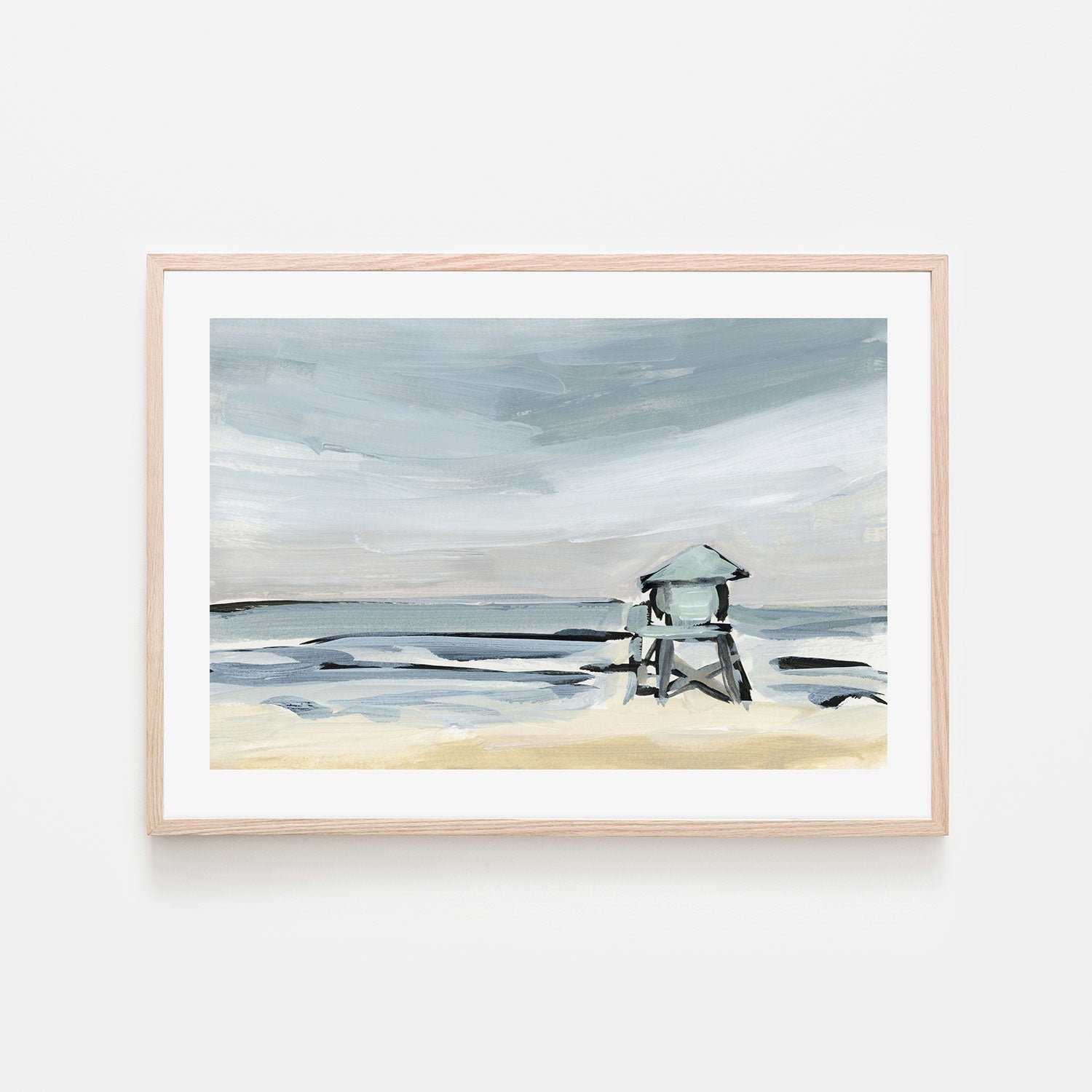 wall-art-print-canvas-poster-framed-By The Sea, Style I-by-Emily Wood-Gioia Wall Art