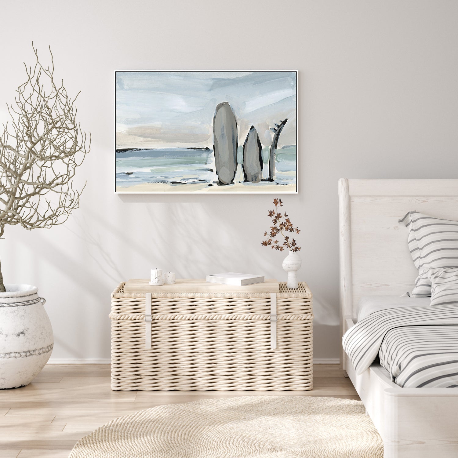 wall-art-print-canvas-poster-framed-By The Sea, Style K-by-Emily Wood-Gioia Wall Art