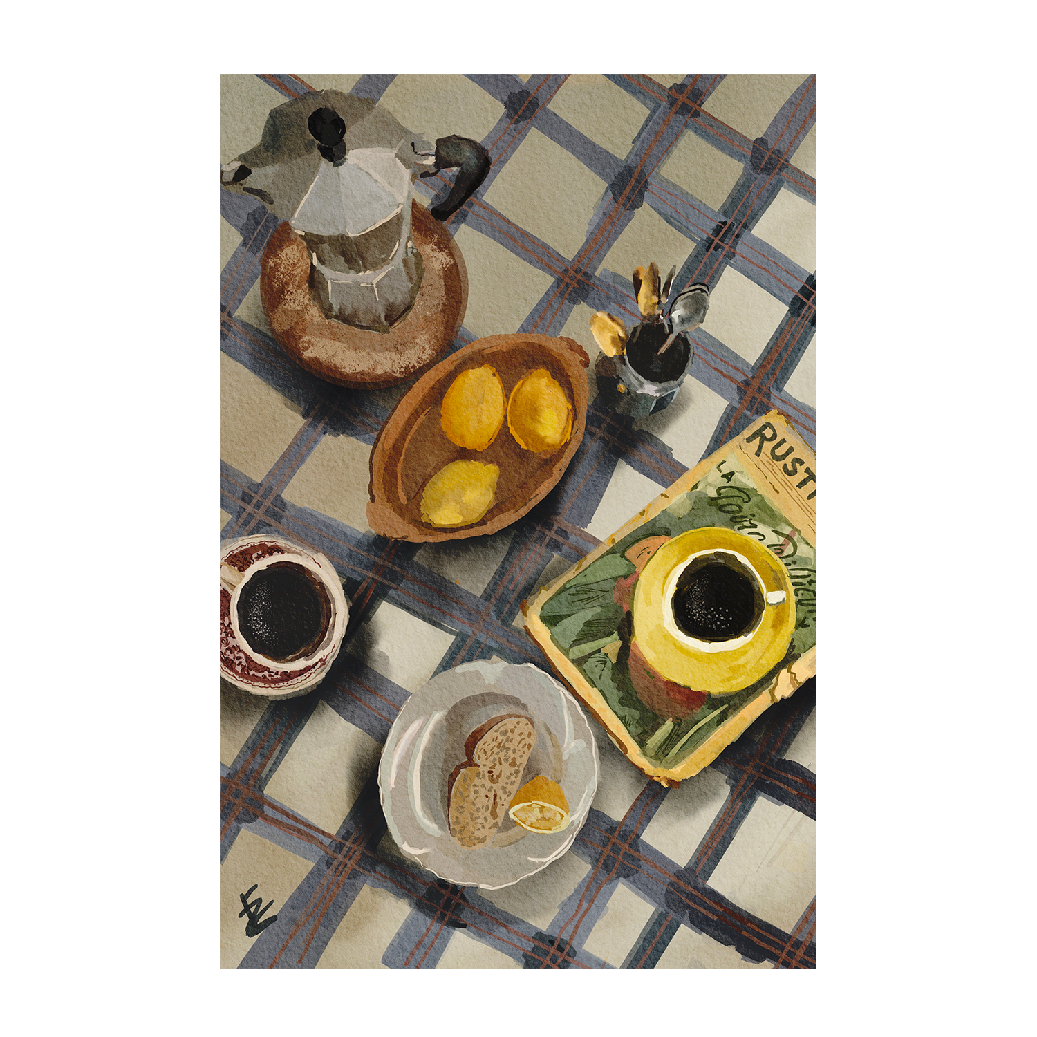 wall-art-print-canvas-poster-framed-Caffe Siciliano , By Ekaterina Zagorska-1