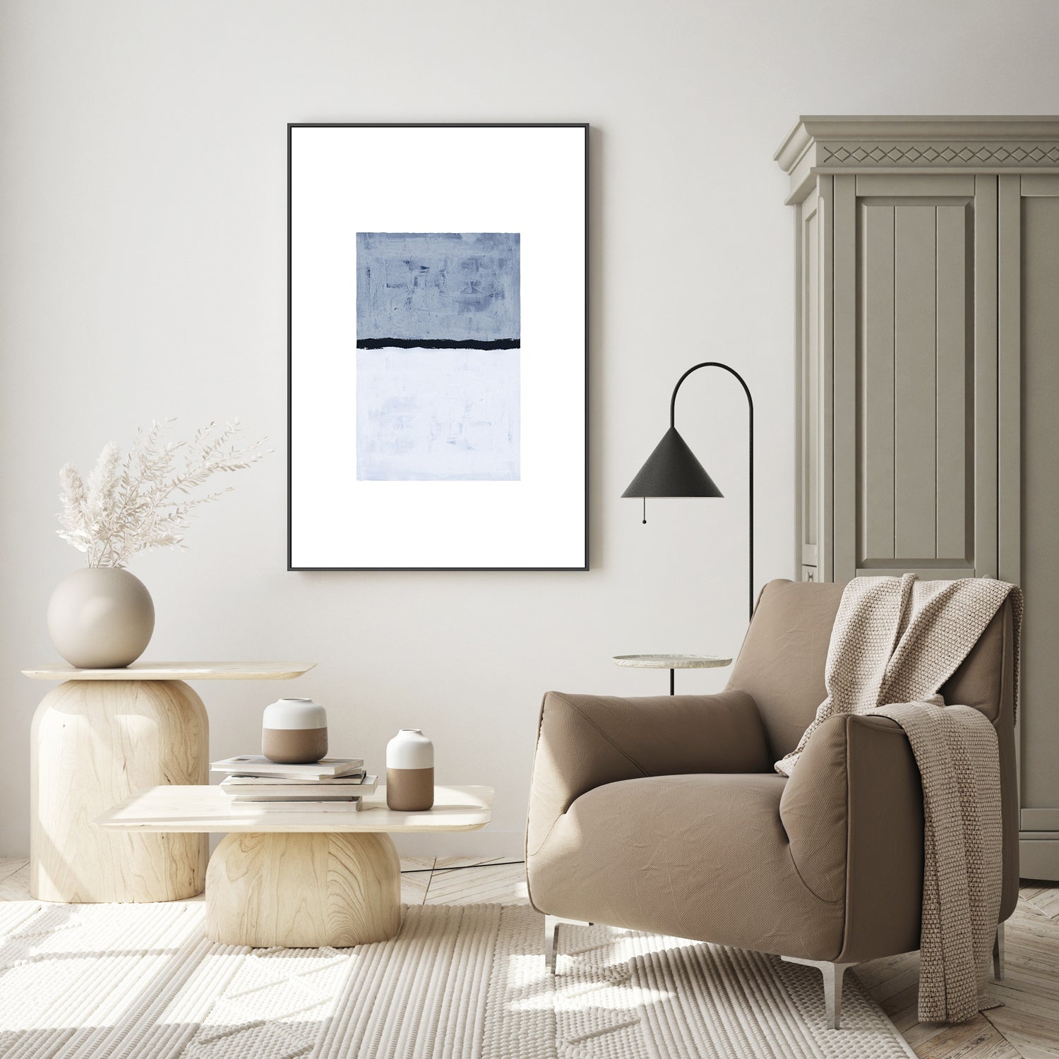 wall-art-print-canvas-poster-framed-Calm Horizon , By Danushka Abeygoda-GIOIA-WALL-ART