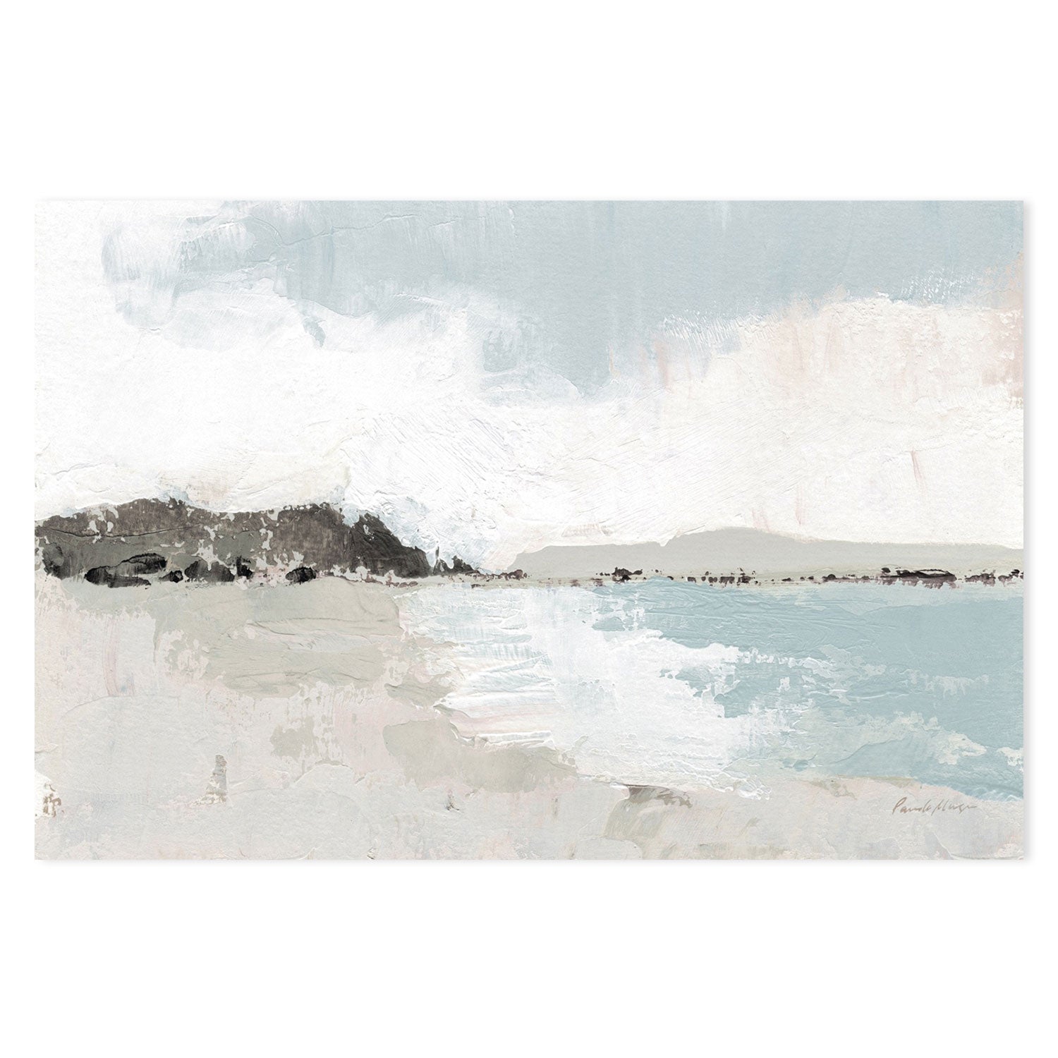 wall-art-print-canvas-poster-framed-Calm Water Neutral-by-Pamela Munger-Gioia Wall Art