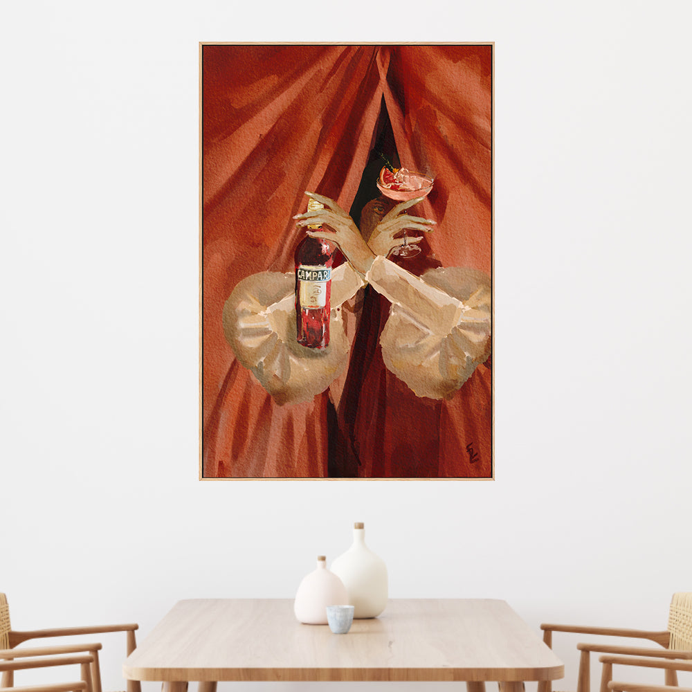 wall-art-print-canvas-poster-framed-Campari Lady , By Ekaterina Zagorska-2