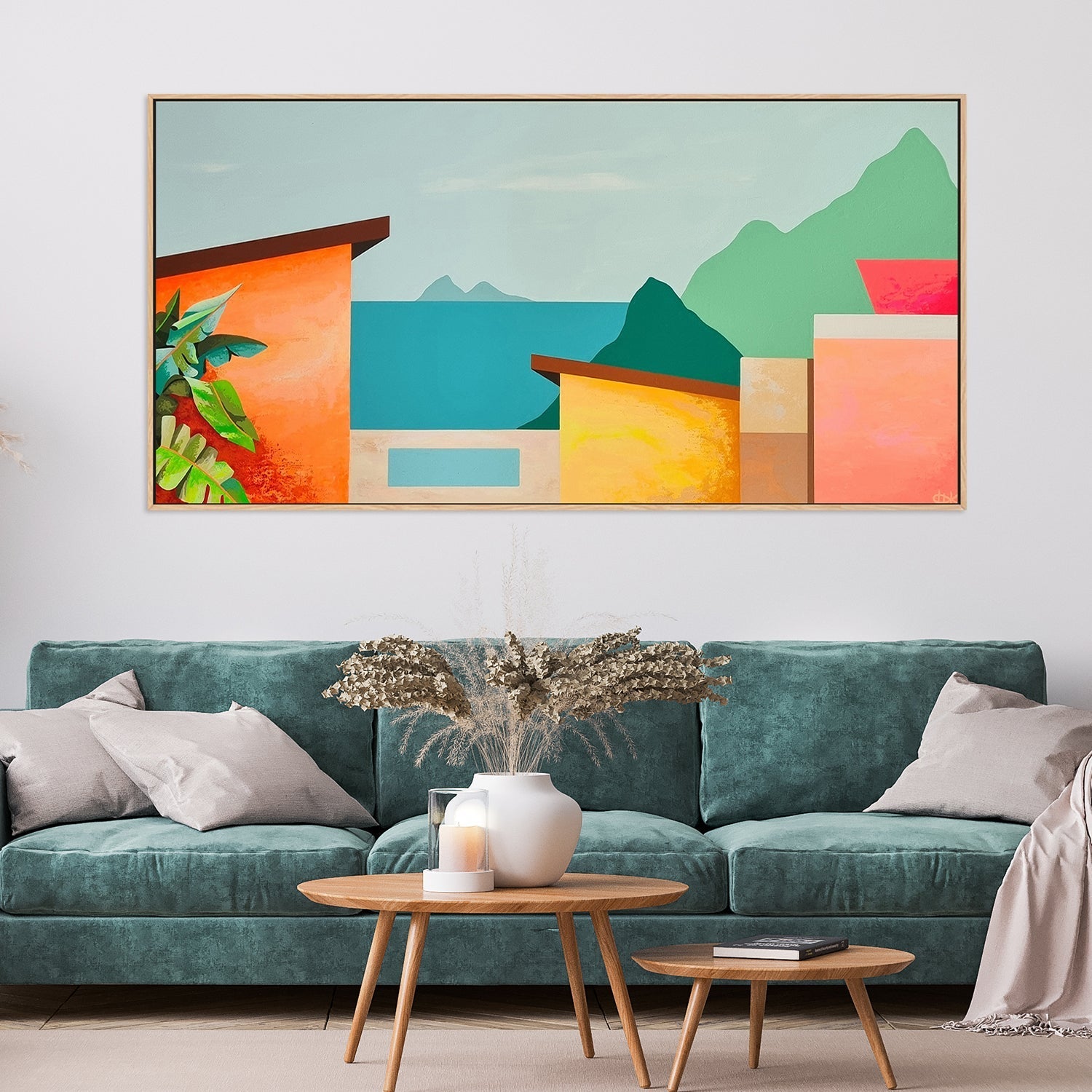 wall-art-print-canvas-poster-framed-Casas De La Isla, Style A , By Michelle Jirsensky-2