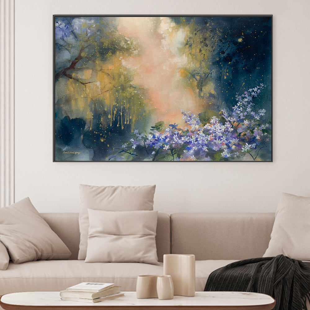 wall-art-print-canvas-poster-framed-Cascade of Gold , By Coral Noel Yang-2