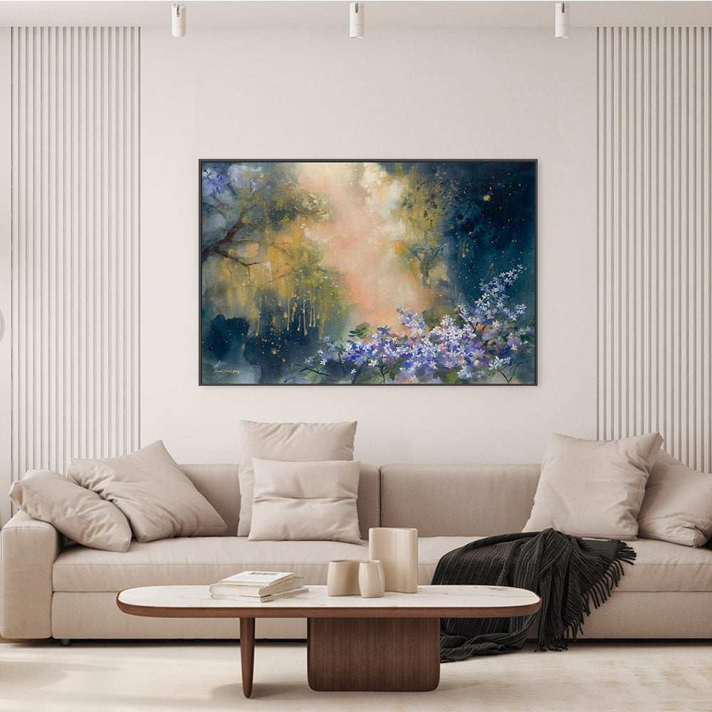 wall-art-print-canvas-poster-framed-Cascade of Gold , By Coral Noel Yang-8