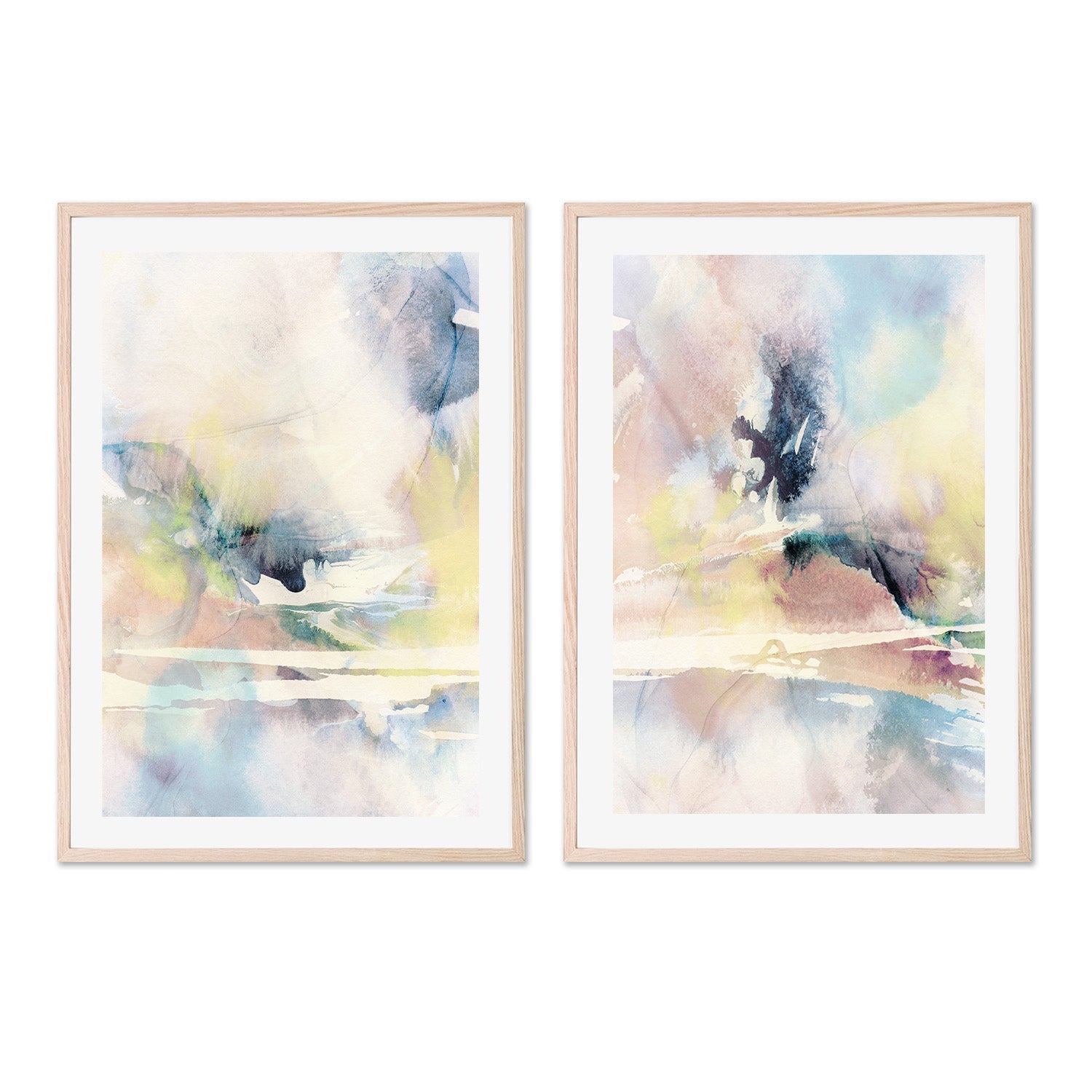 wall-art-print-canvas-poster-framed-Celestial Ink, Style A & B, Set of 2 , By Nina Blue-6