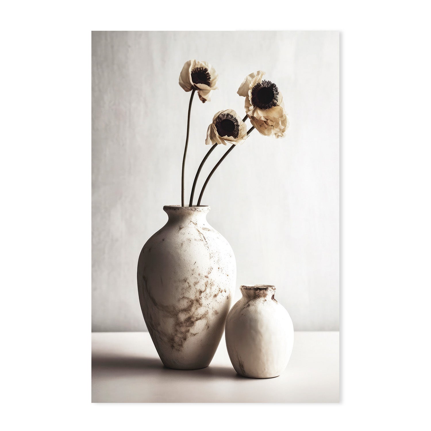 wall-art-print-canvas-poster-framed-Ceramic Vases, Style A & B, Set Of 2 , By Treechild-GIOIA-WALL-ART