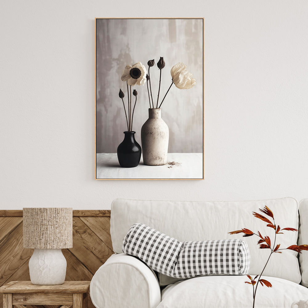 wall-art-print-canvas-poster-framed-Ceramic Vases, Style B , By Treechild-GIOIA-WALL-ART