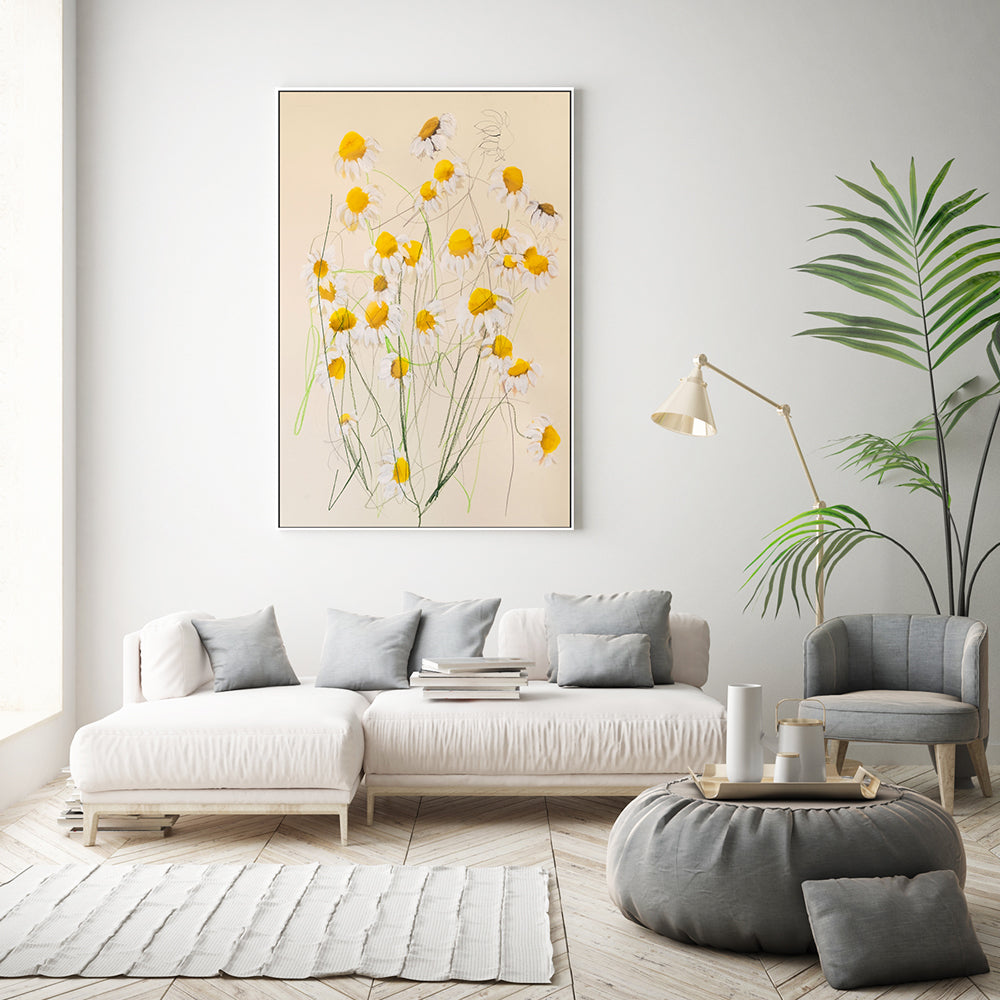 wall-art-print-canvas-poster-framed-Chamomile No.1 , By Leigh Viner-GIOIA-WALL-ART