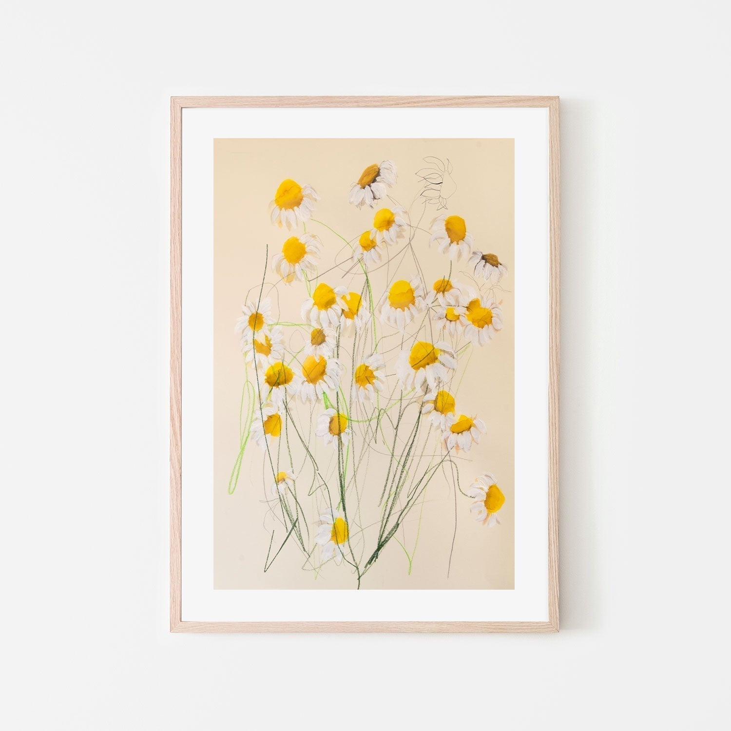 wall-art-print-canvas-poster-framed-Chamomile No.1 , By Leigh Viner-GIOIA-WALL-ART