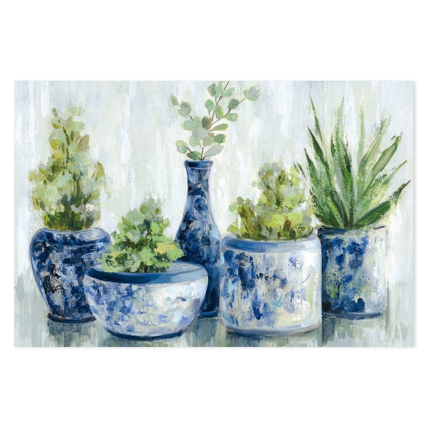 wall-art-print-canvas-poster-framed-Chinoiserie Plants Bright-by-Silvia Vassileva-Gioia Wall Art