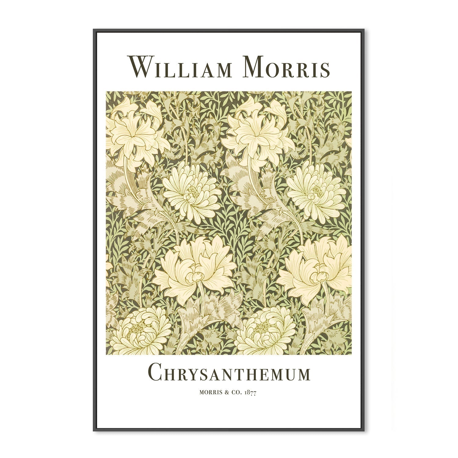 wall-art-print-canvas-poster-framed-Chrysanthemum , By William Morris-GIOIA-WALL-ART